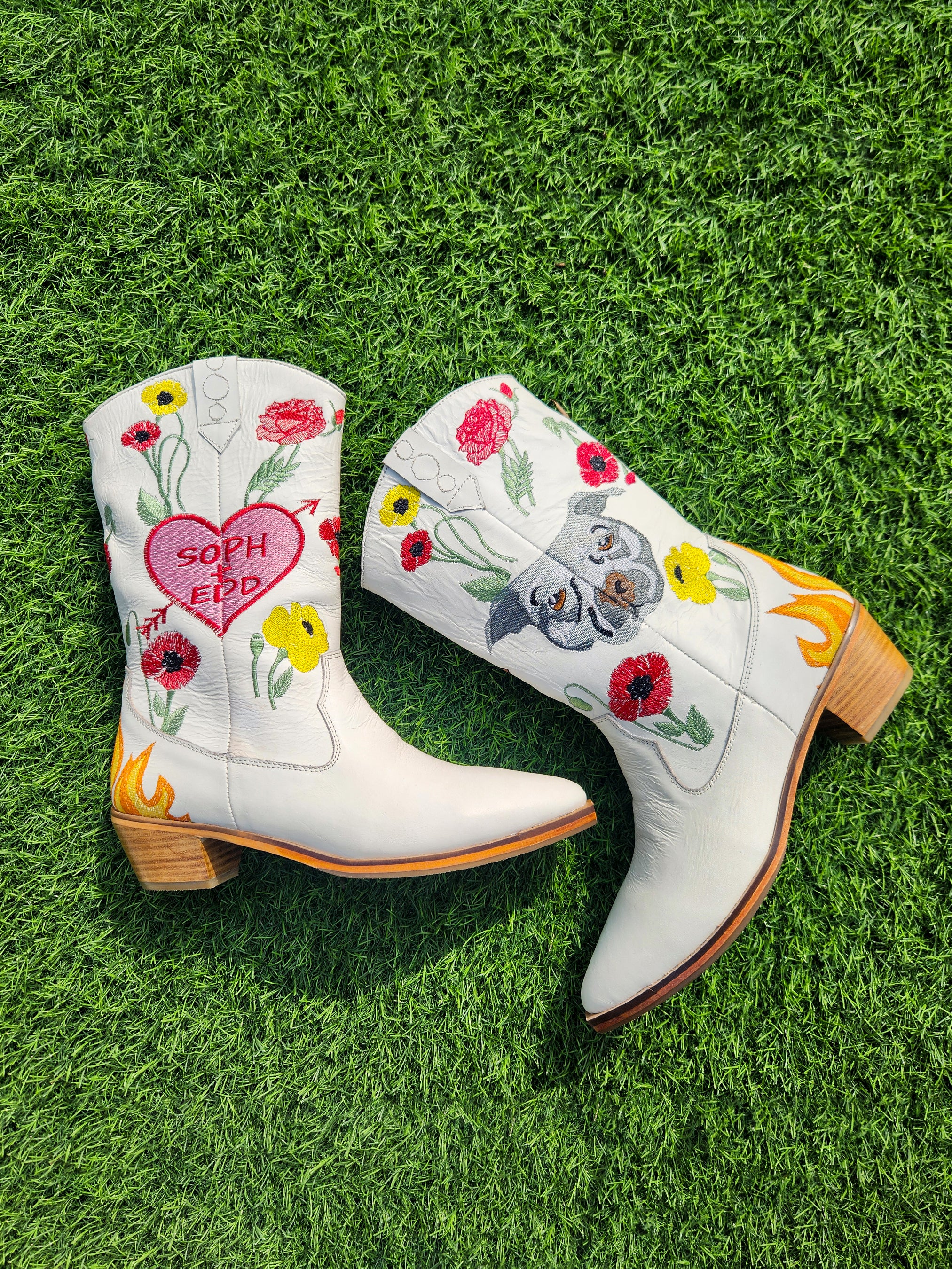 Wildflower Love Embroidered Women Boots