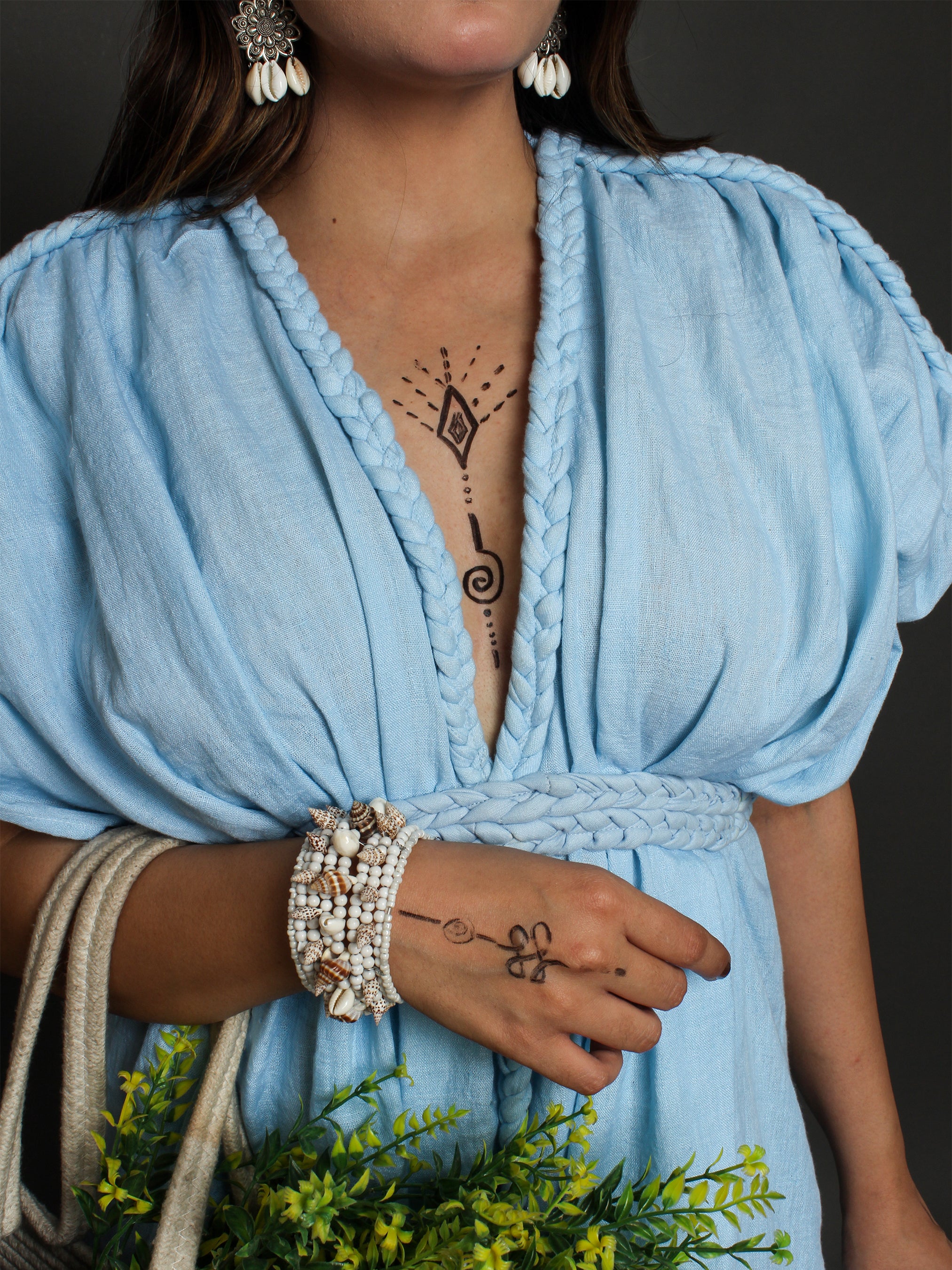 Azure Boho Dress