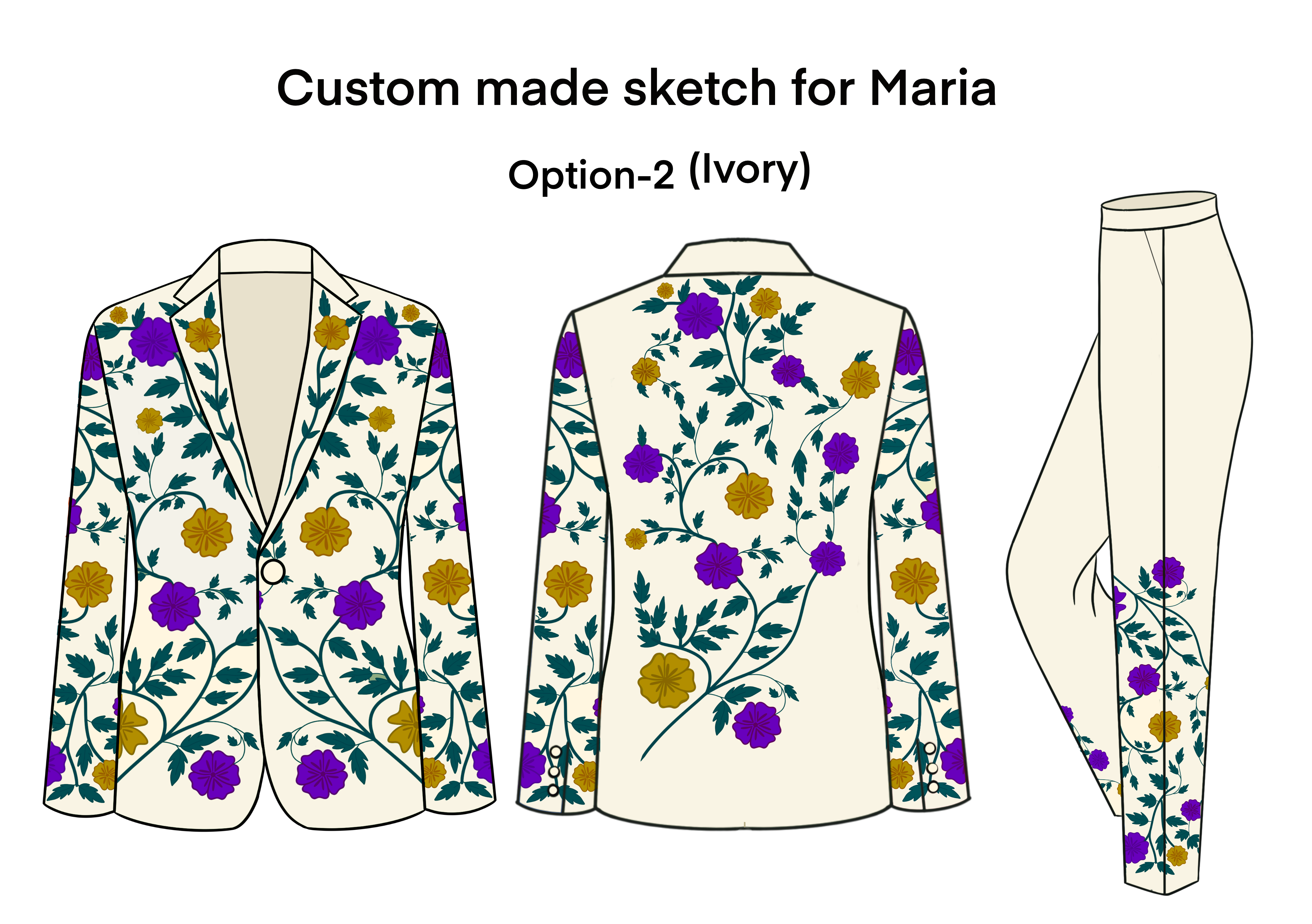 Custom Made 2pc Suit for Maria