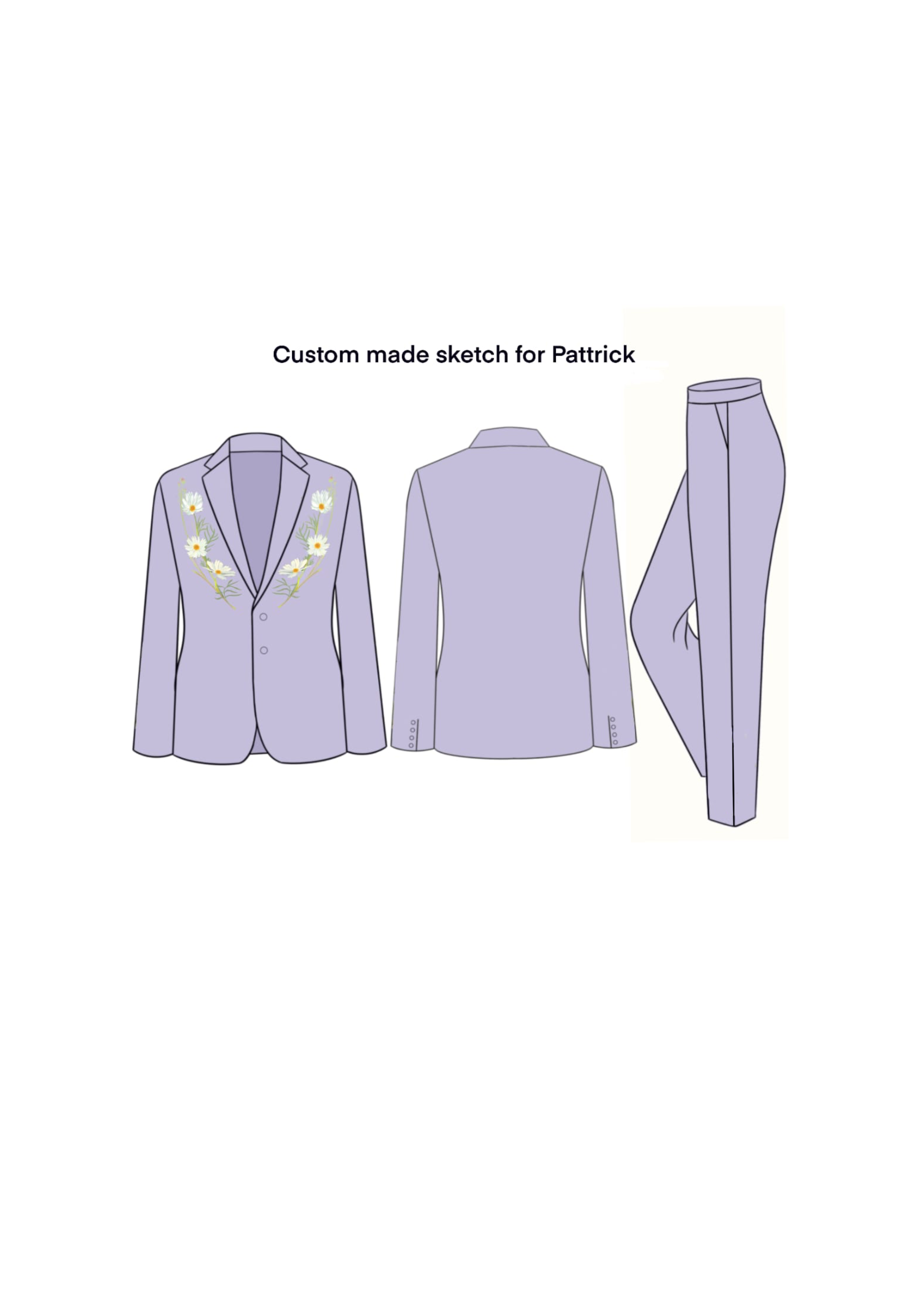 Custom Made 2pc Suit for Pattrick