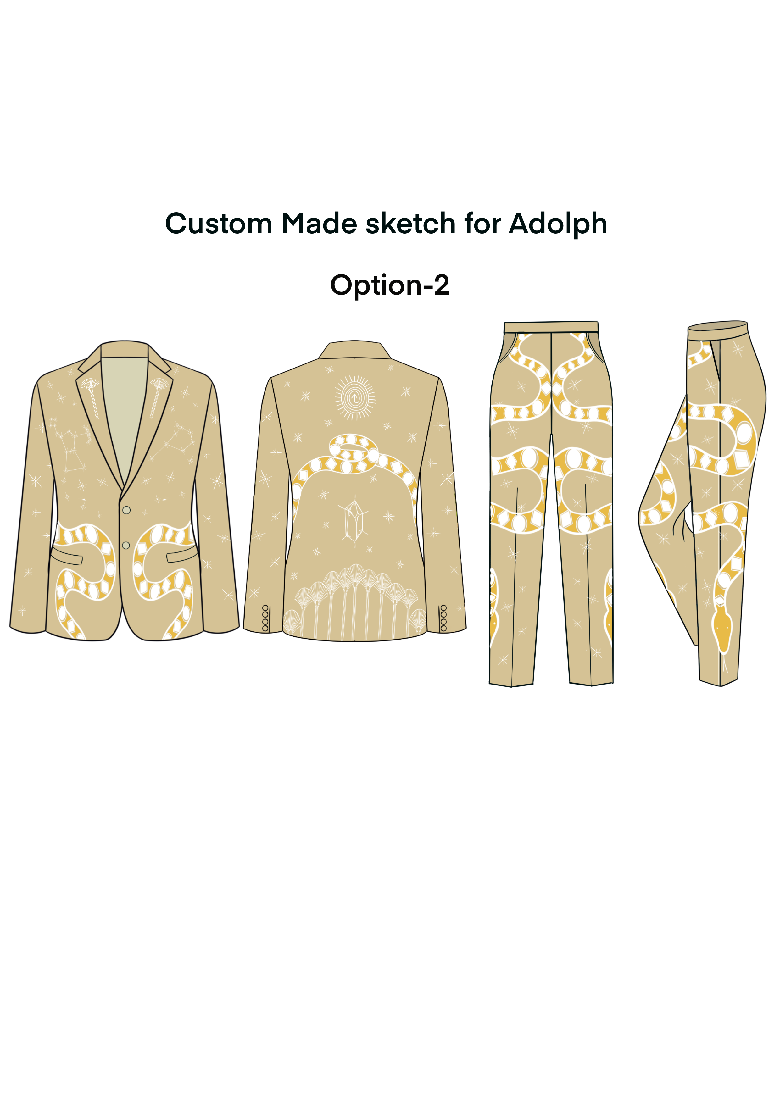 Custom Made 2pc suit for Adolph