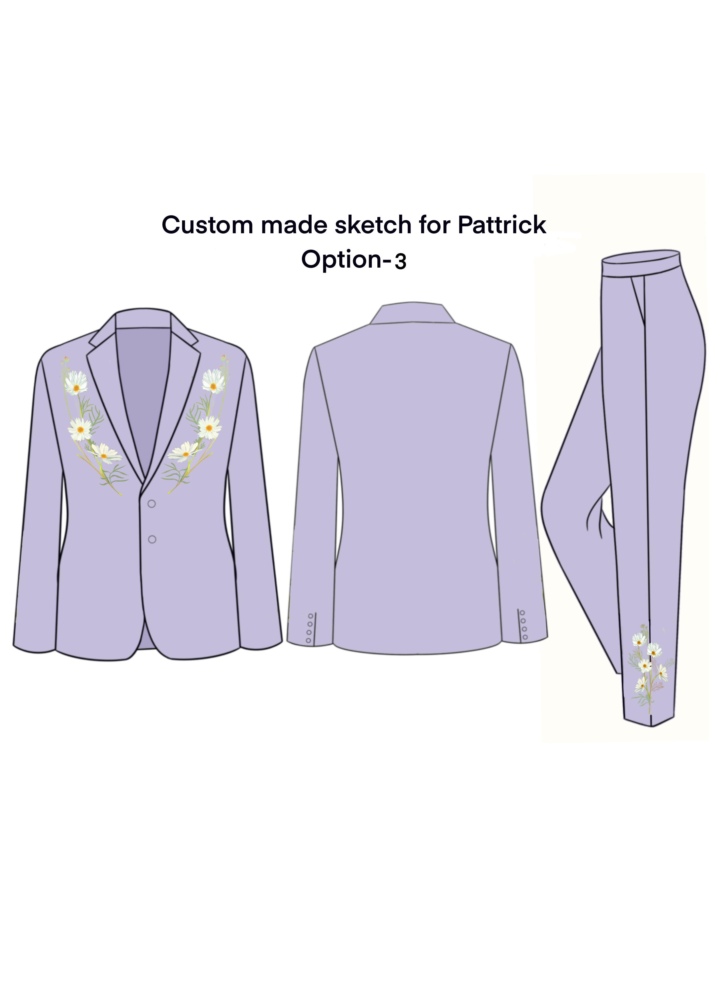 Custom 2pc Suit for Pattrick Watts