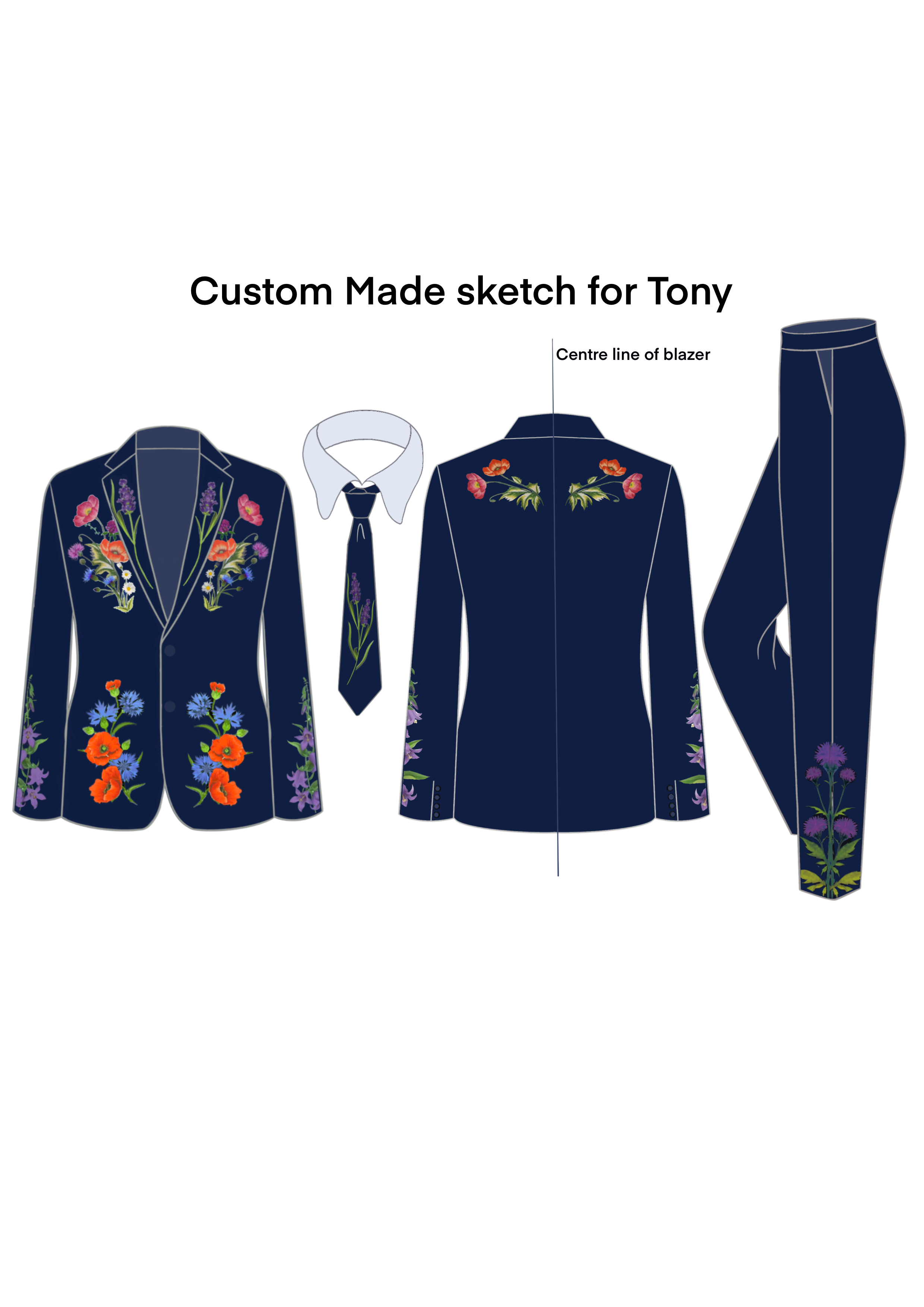 Custom Made 2pc Suit for Tony