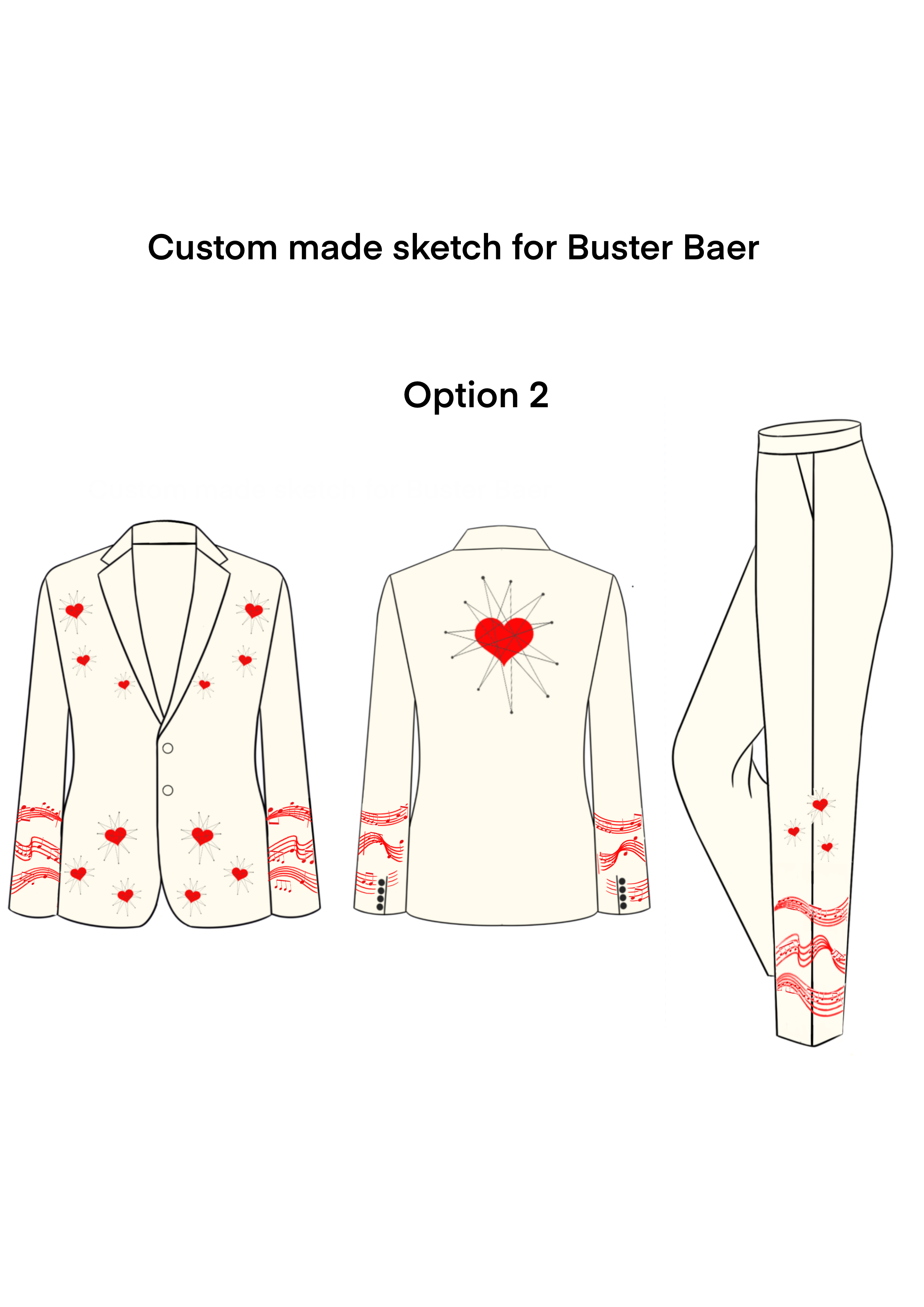 Custom 2pc Suit for Buster Baer