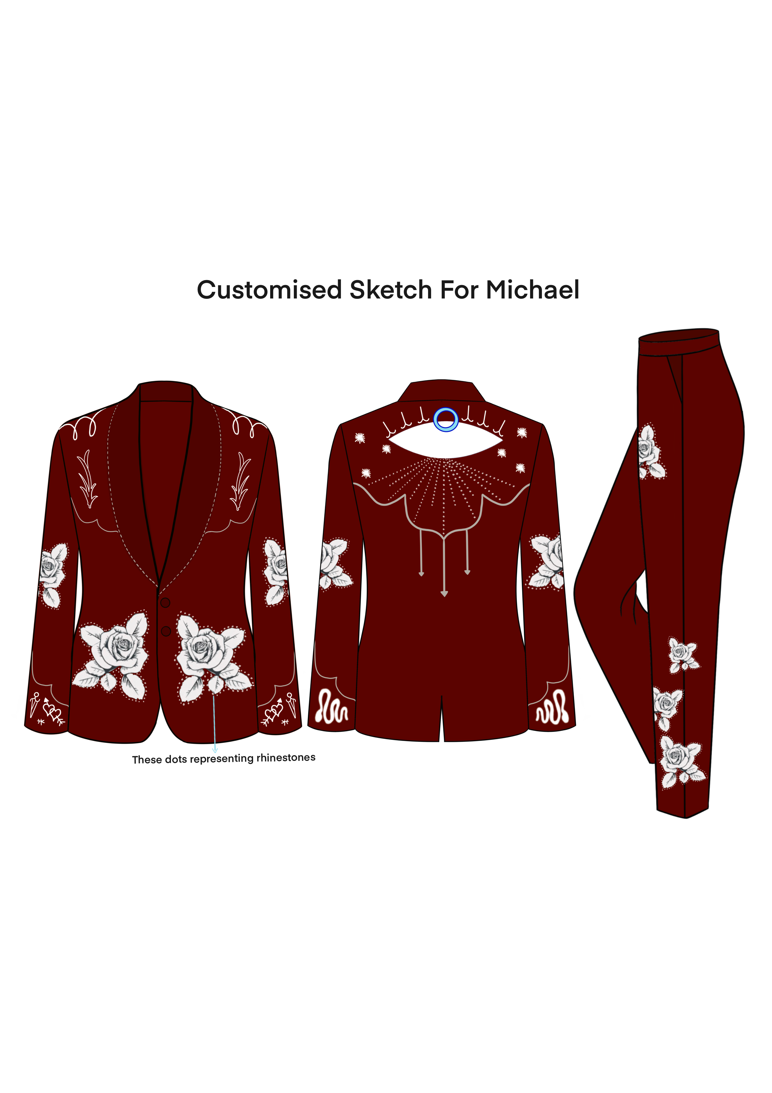 Custom Made 2 Pc suit for Michael Turvey