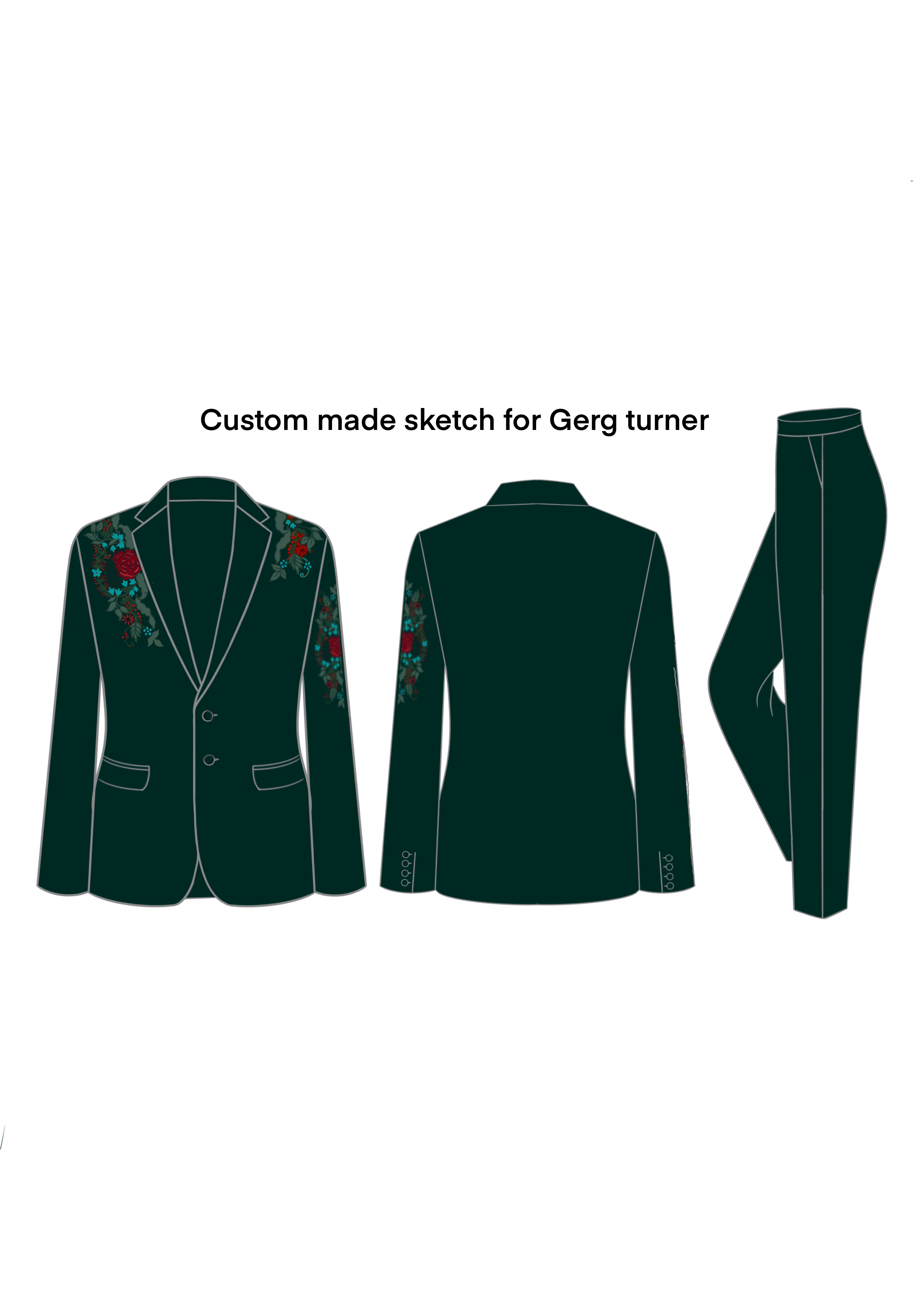 Custom Made 2pc suit for Greg Turner