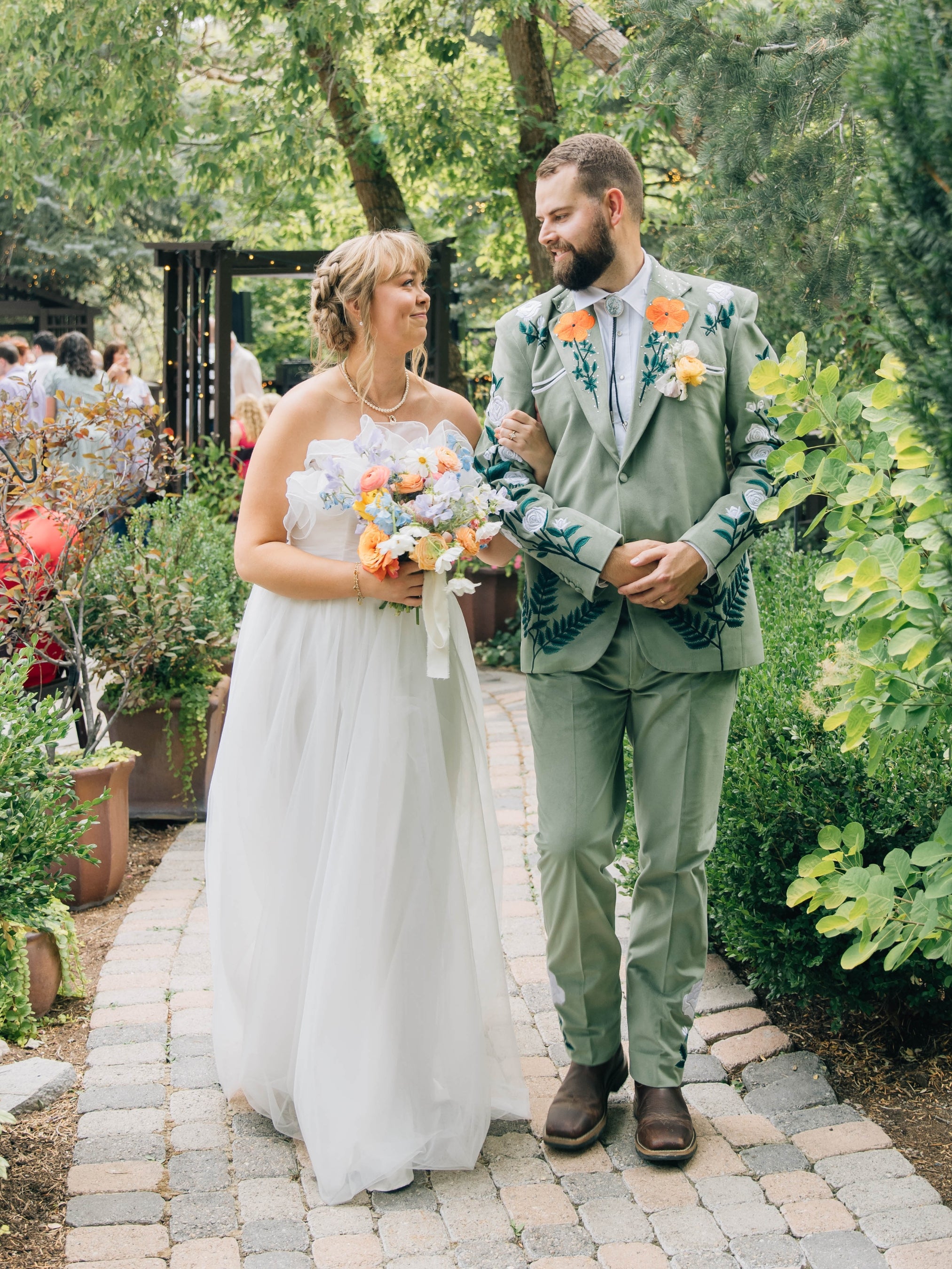 Floret Western Wedding Suit