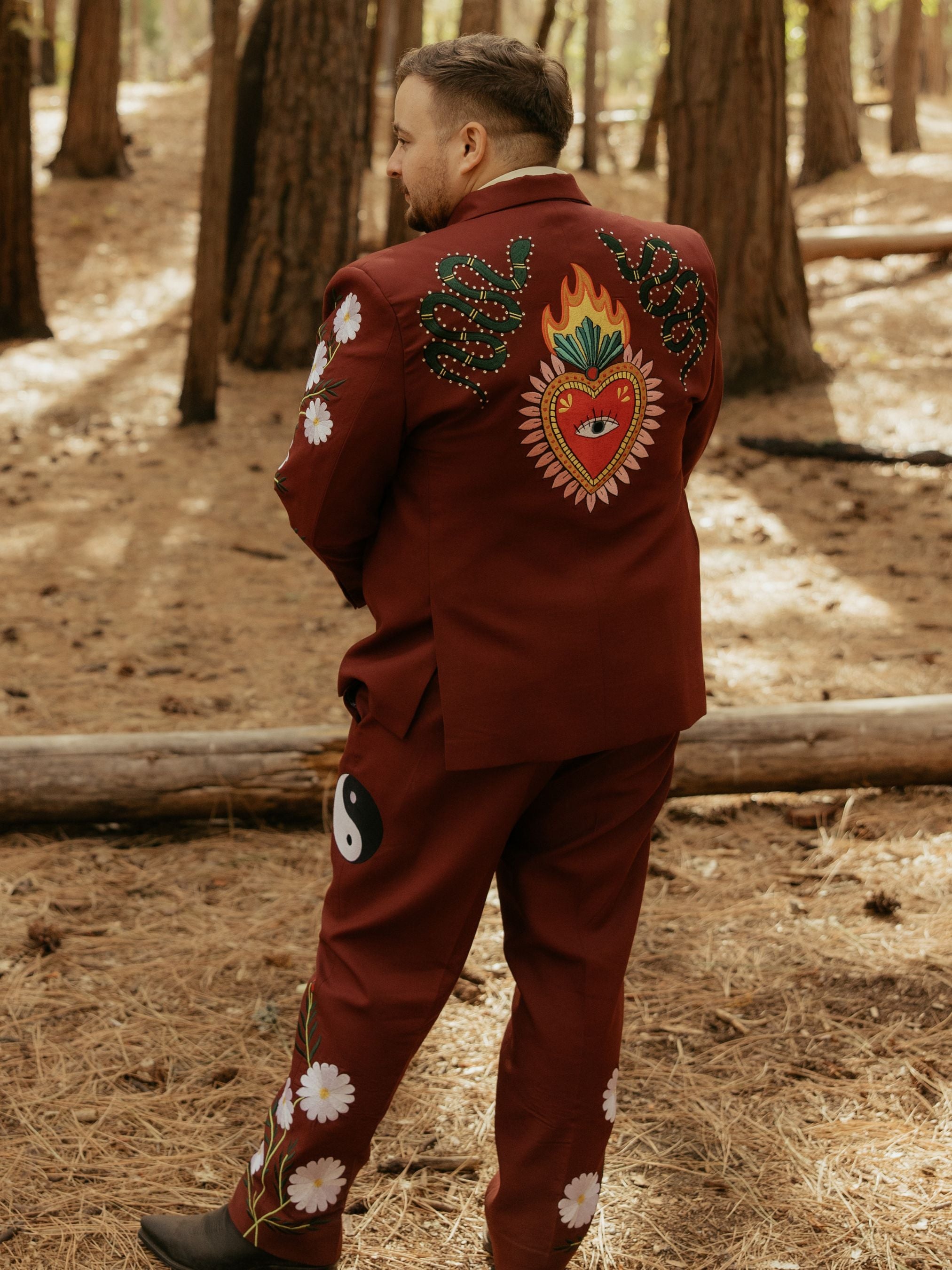 Phoenix Harmony Embroidered Suit