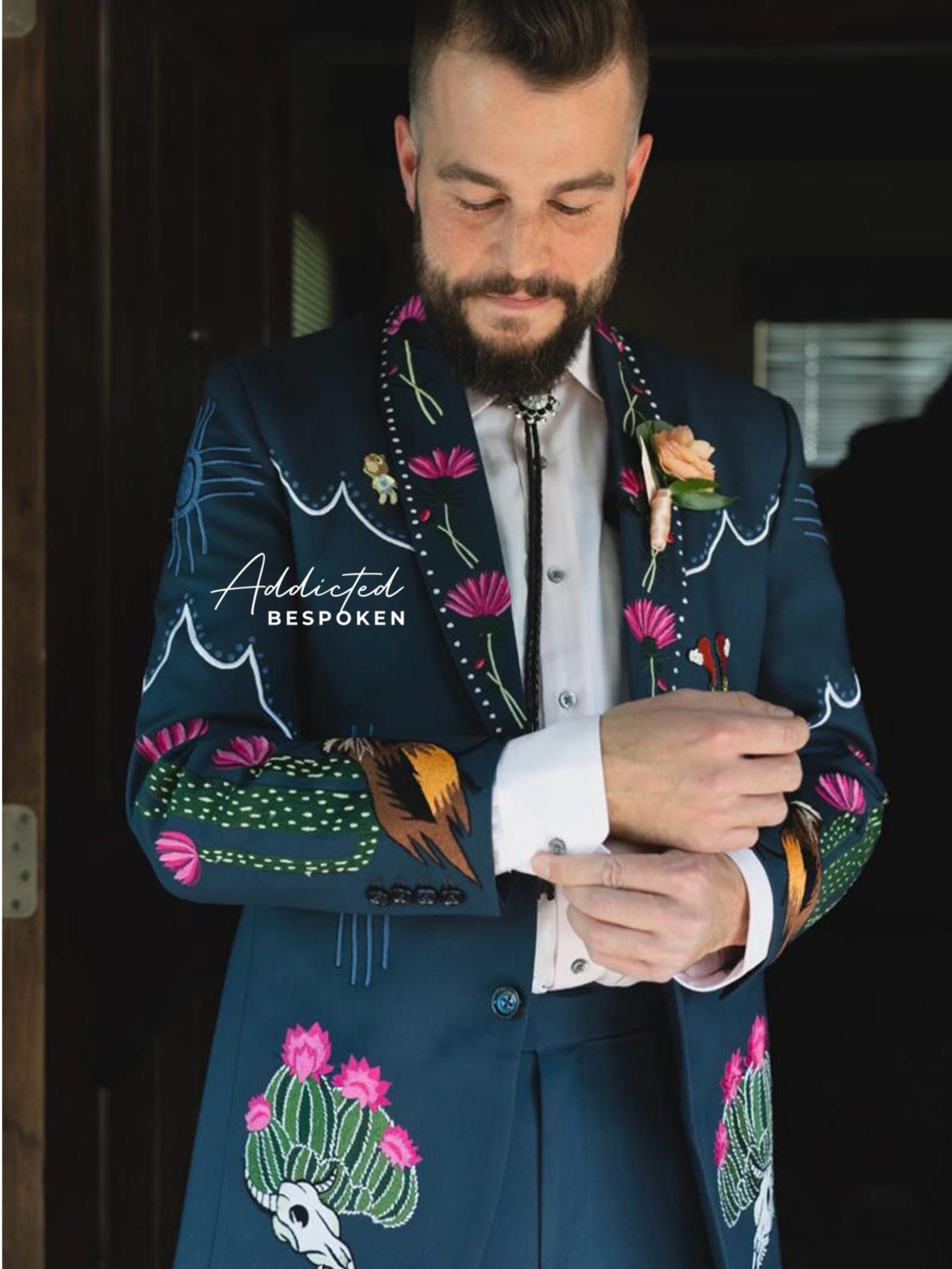 Embroidered Classic Suit