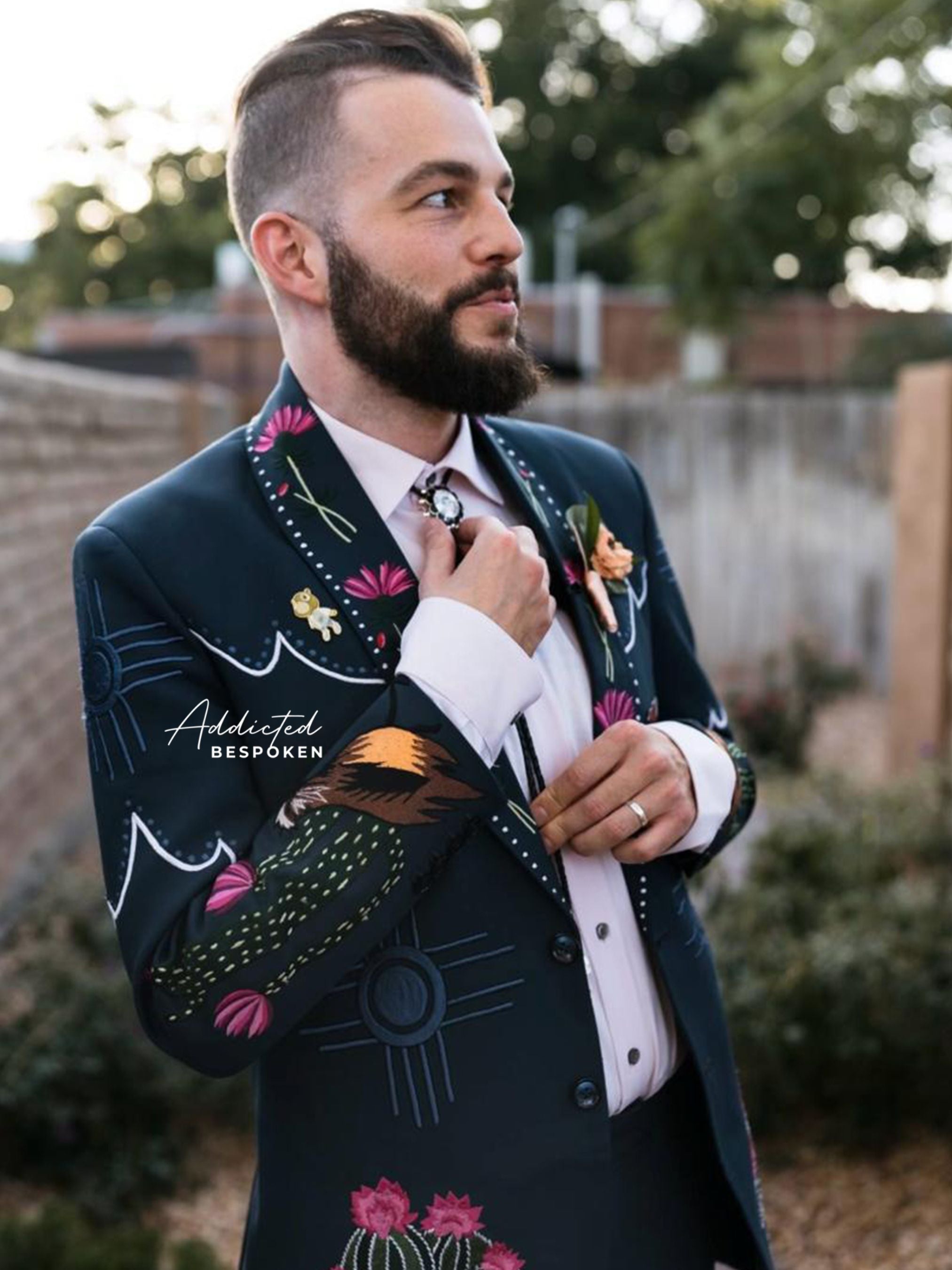 Embroidered Classic Suit