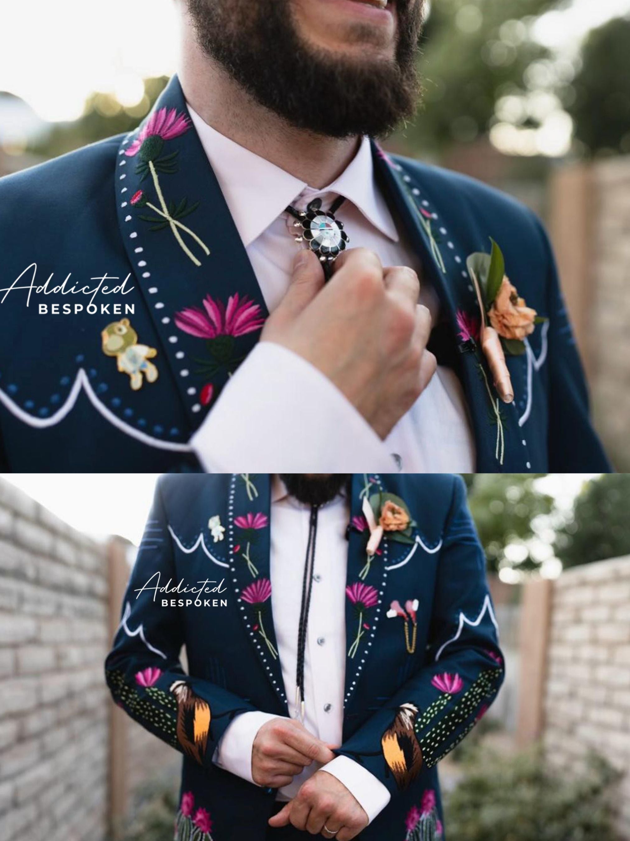 Embroidered Classic Suit