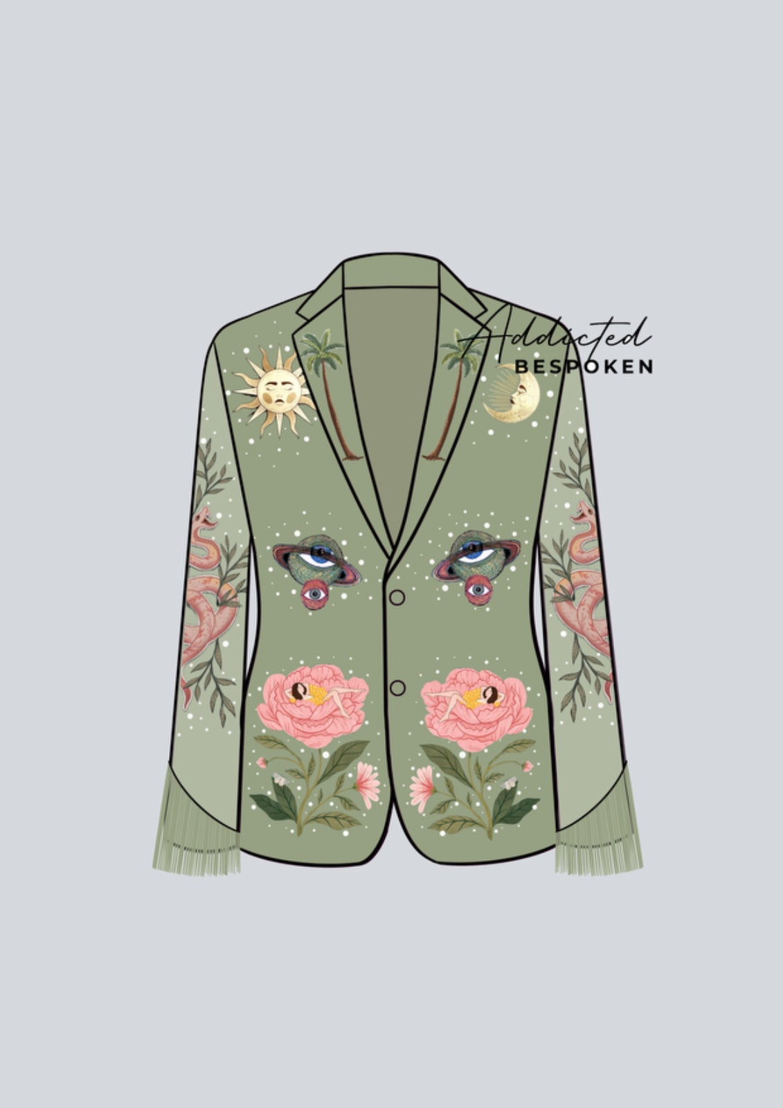 Celestial Garden Embroidered Ensemble