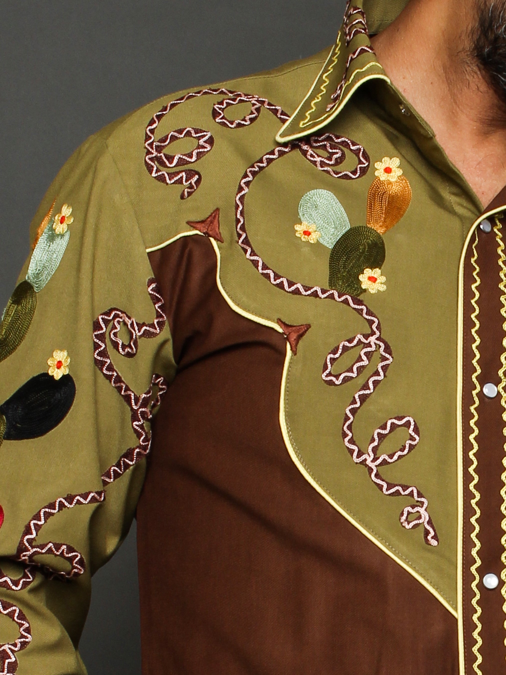 Premium Cactus Embroidered Shirt