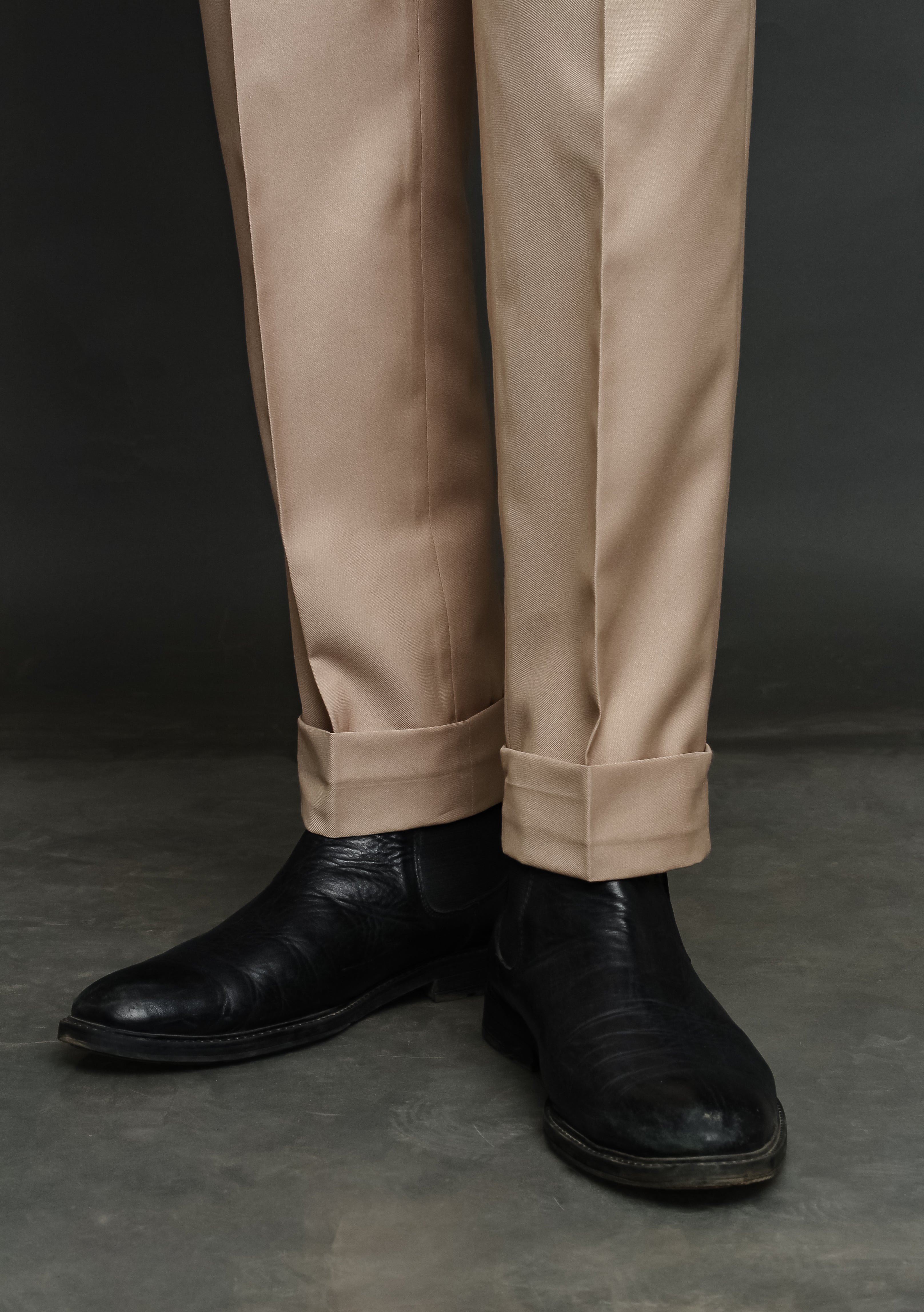 Formal Beige Cotton Pant