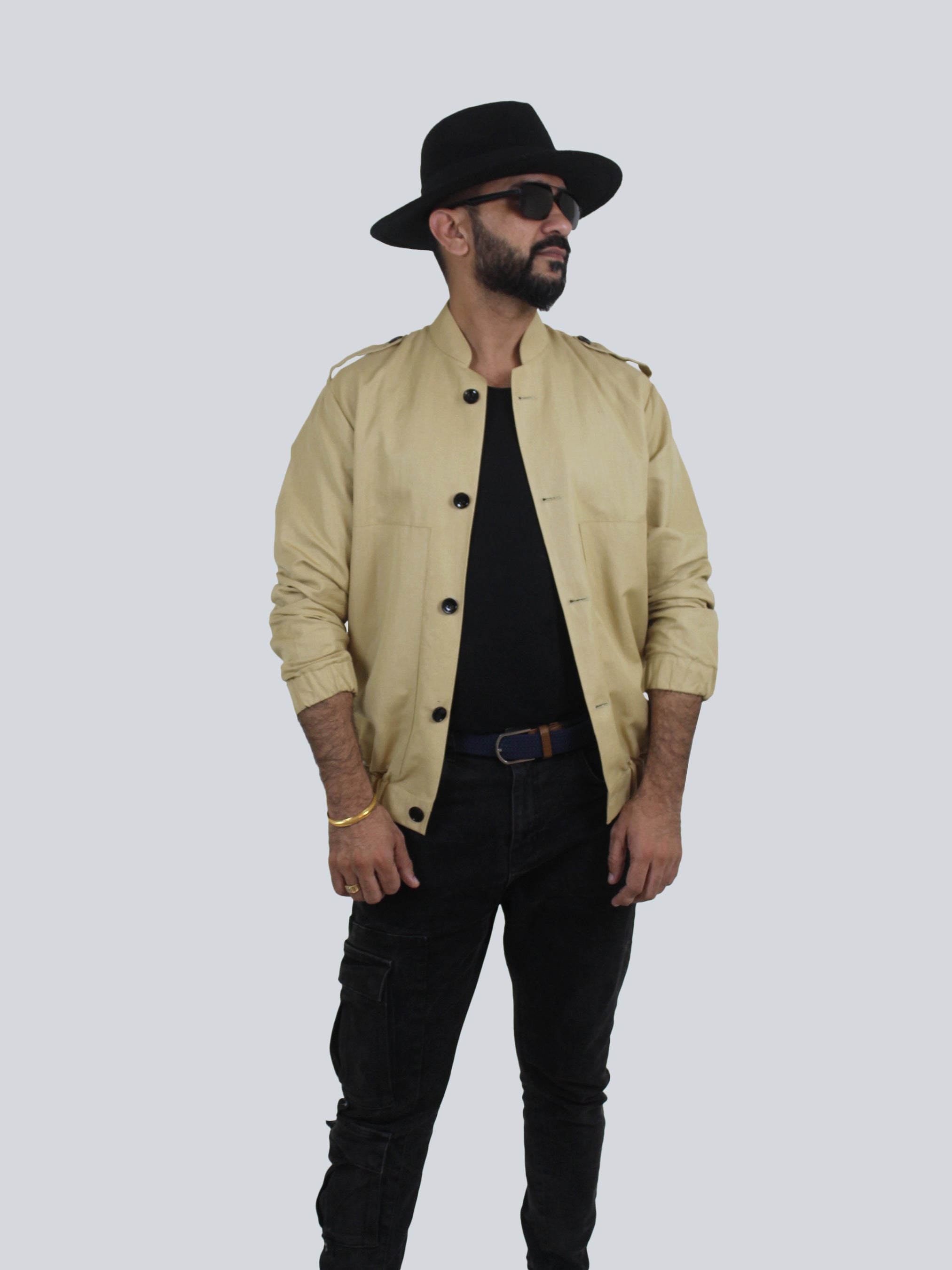 Bombay Khaki Linen Jacket