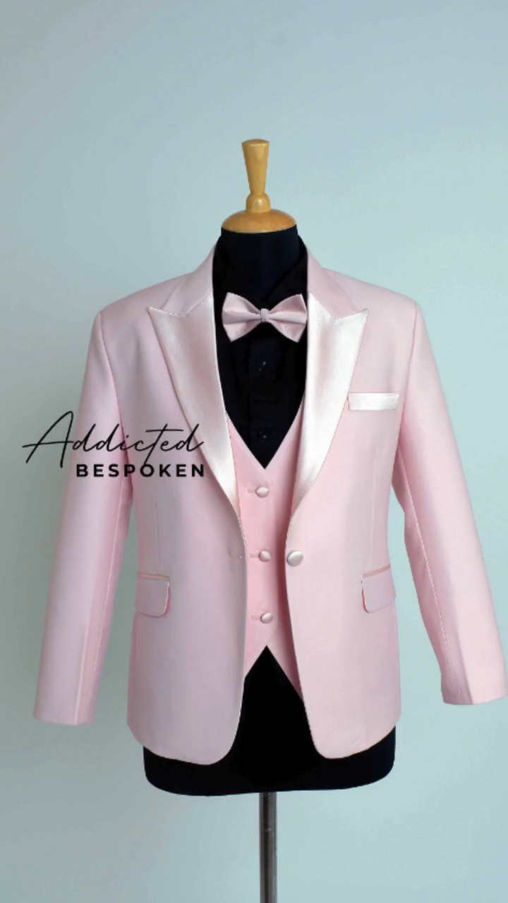 Pink Tuxedo Suit 