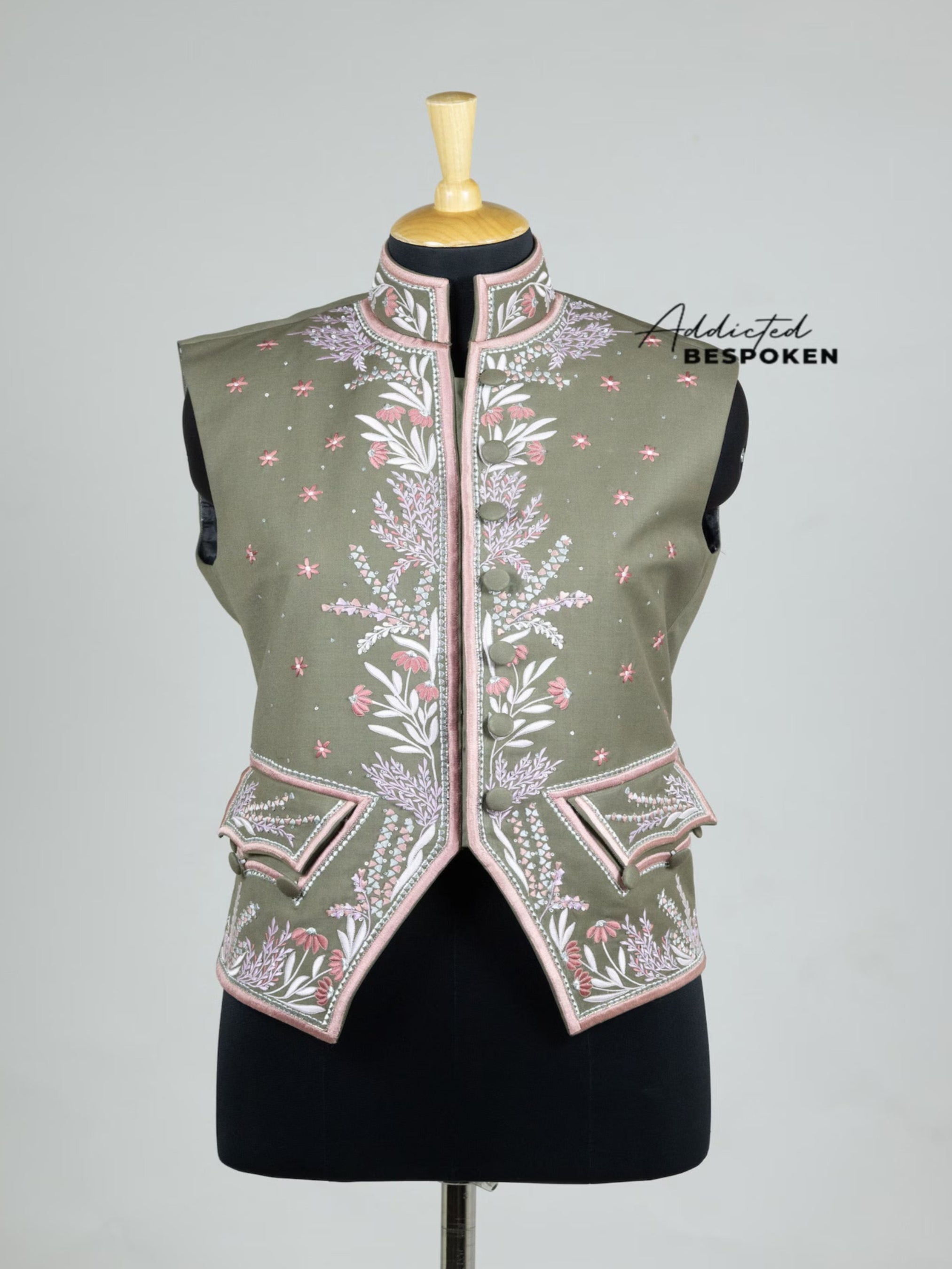 Luxurious Floral Couture Suit