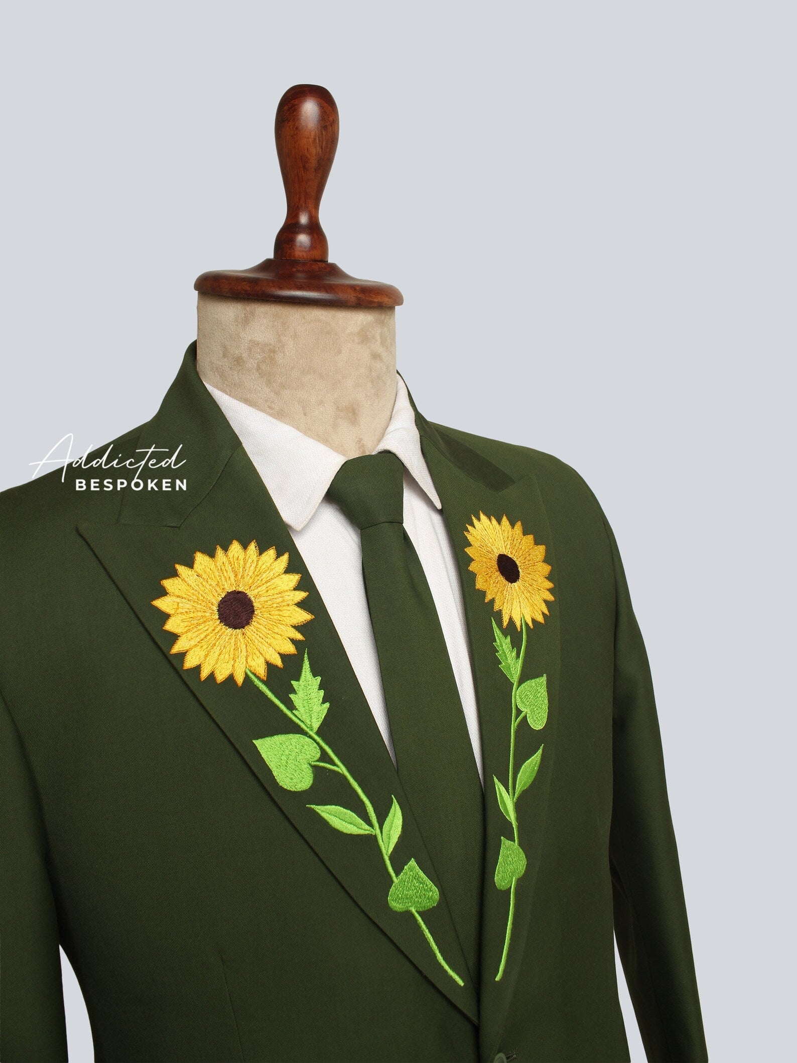 Sunflower Lapel Cotton Suit